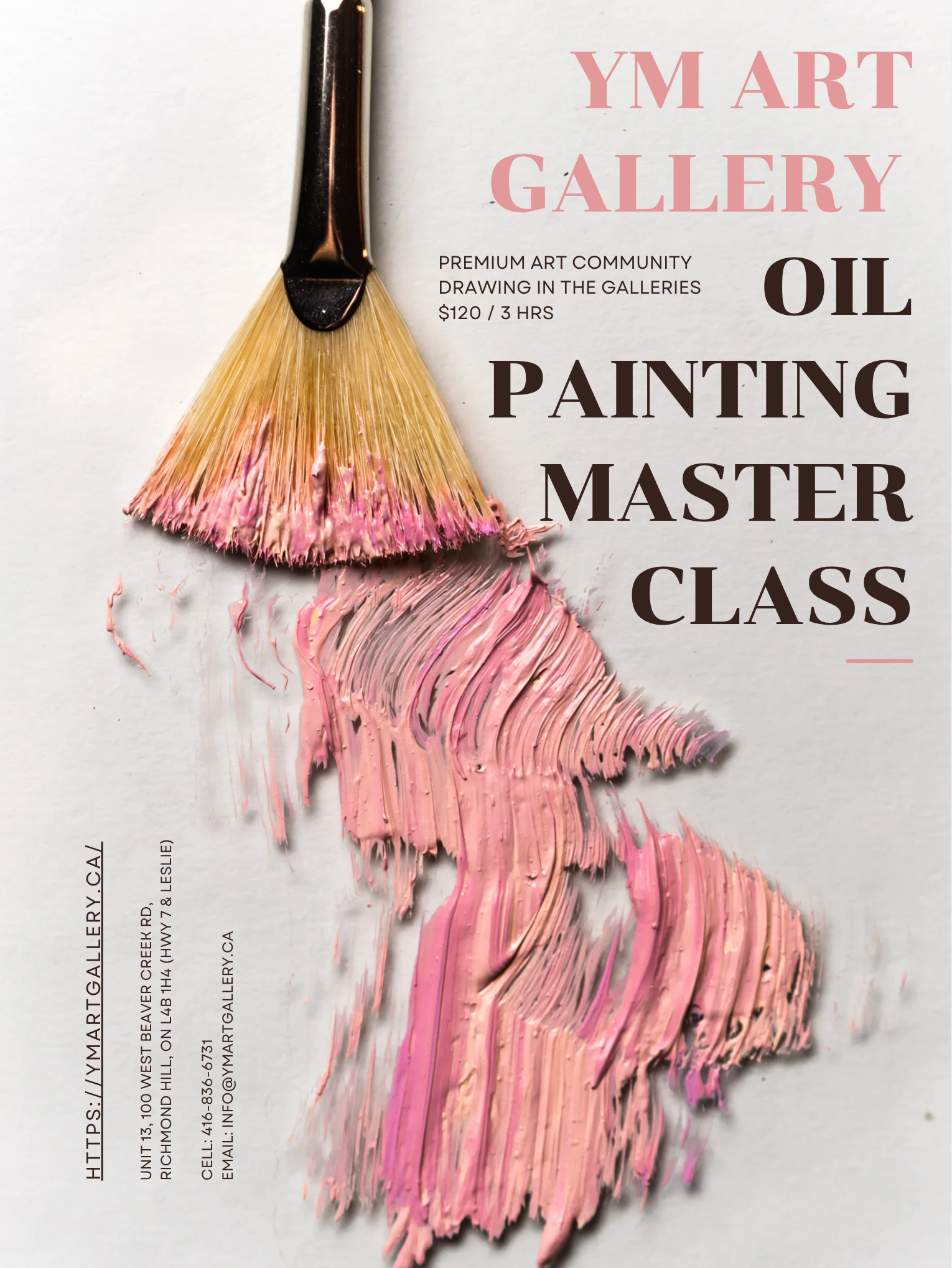 YM ART GALLERY OIL PAINTING MASTERCLASS 雁鸣油画艺术研修班 Single Session 单次课程