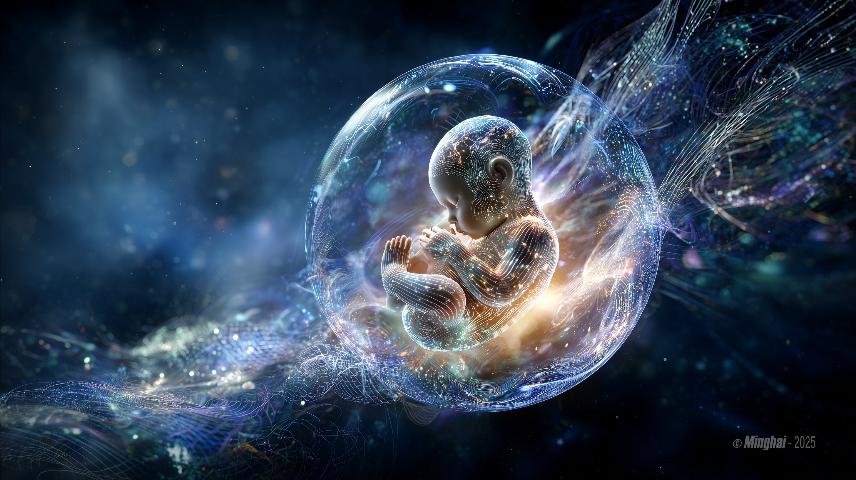 A Surrealist Visual Journey into Human-AI Symbiosis 共识 · 智能之上 - Sun, Minghai