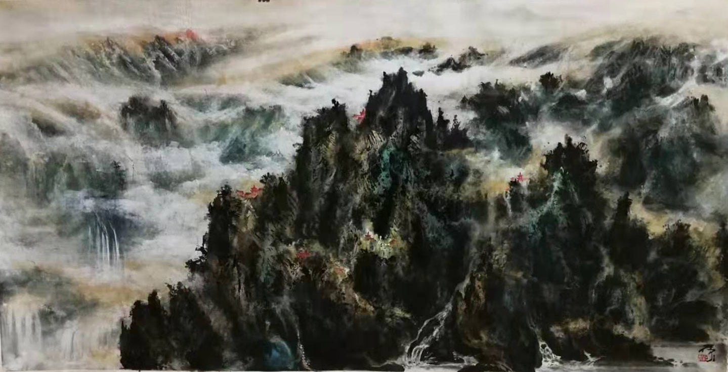 黛山披祥云