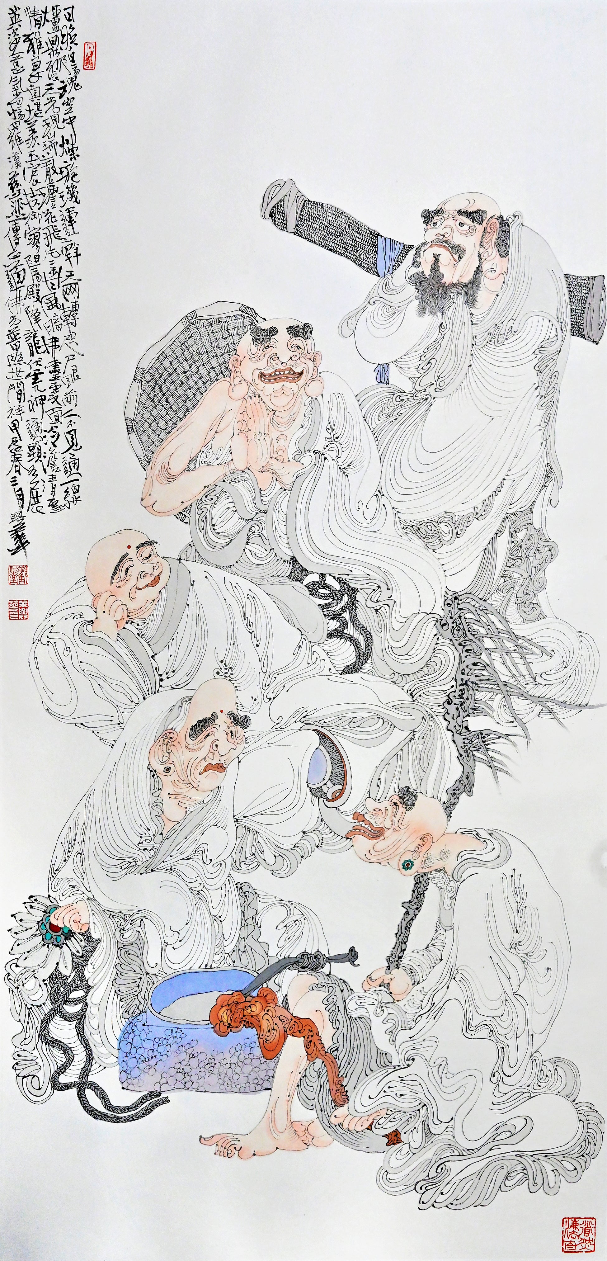 Luohan Cultivation 罗汉修道图