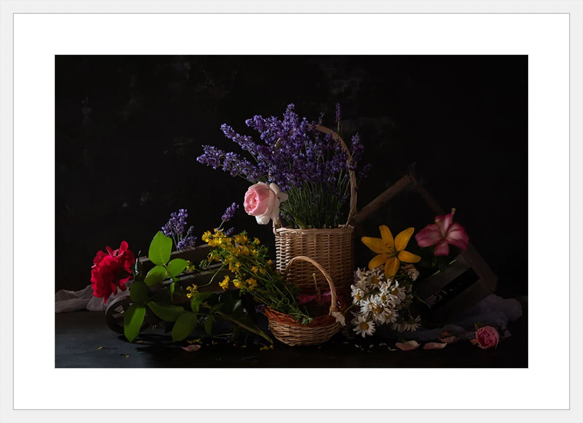 Flowers Basket, Still Life