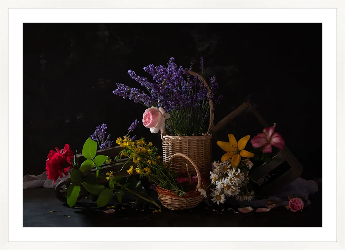 Flowers Basket, Still Life