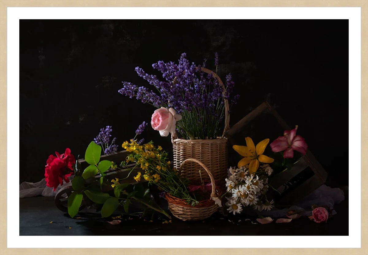Flowers Basket, Still Life