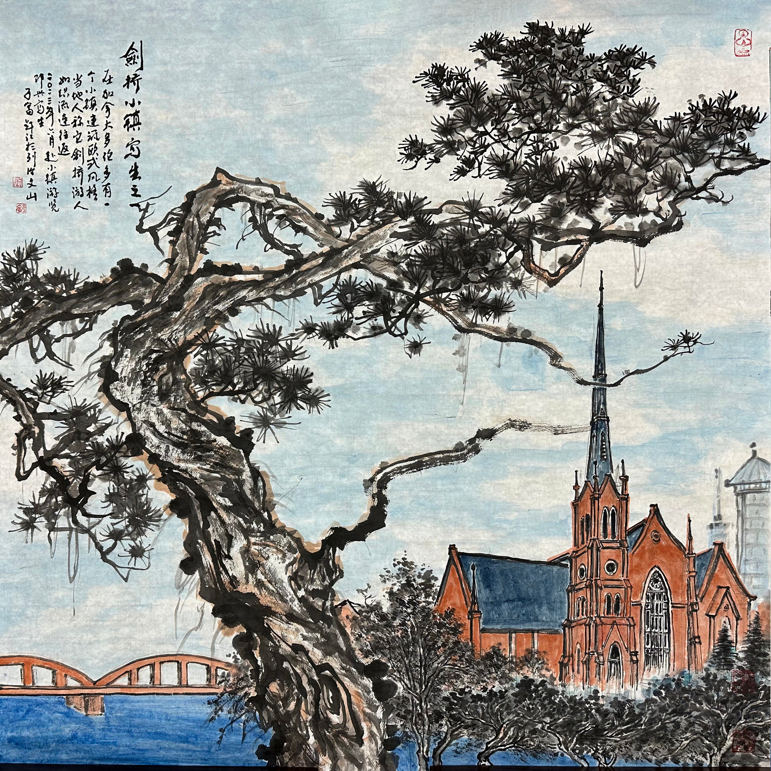 Cambridge town sketches No.1 剑桥小镇写生之一