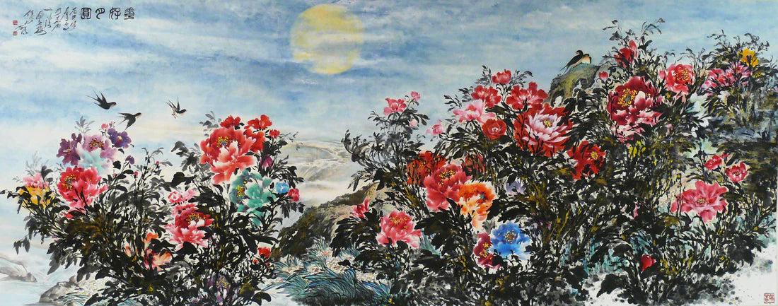 Nice Flowers Under the Full Moon 花好月圆