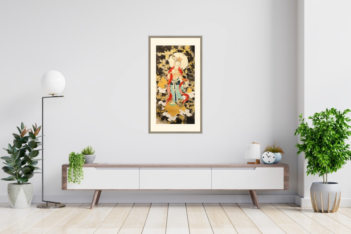 金墨敦煌净瓶观音 Avalokiteshvara with A Jade Vase