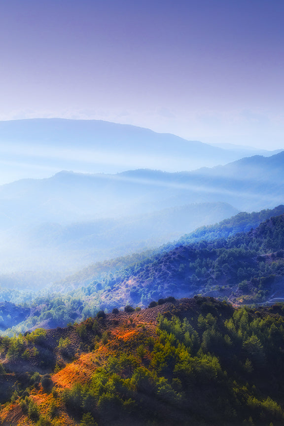 Morning Fog over Mountains