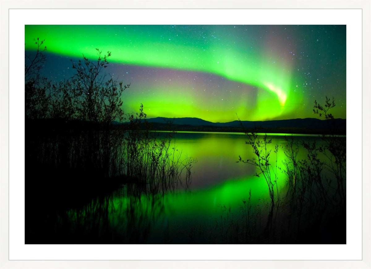 Northern Lights Dancing in Sky
