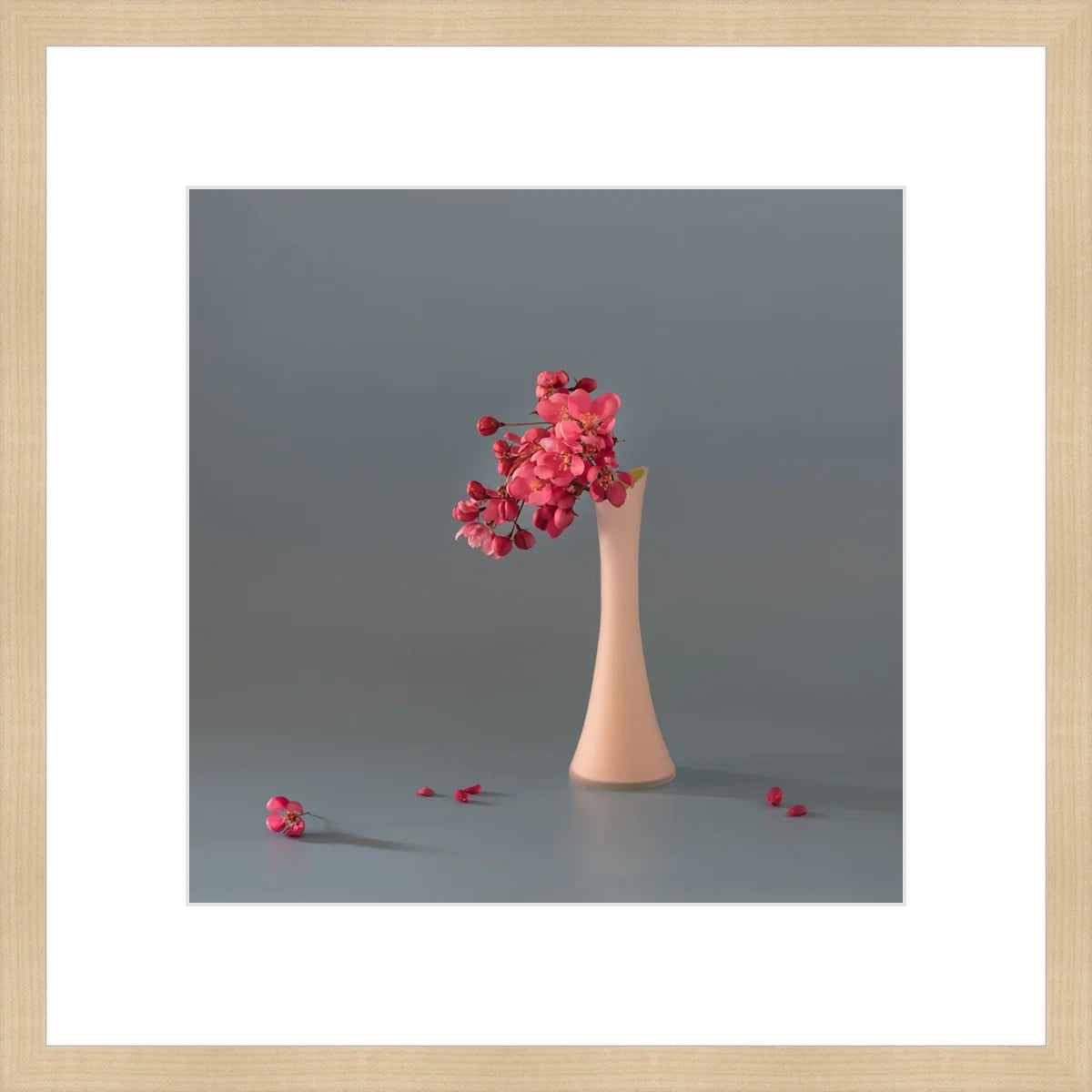 Pink Cherry in Vase