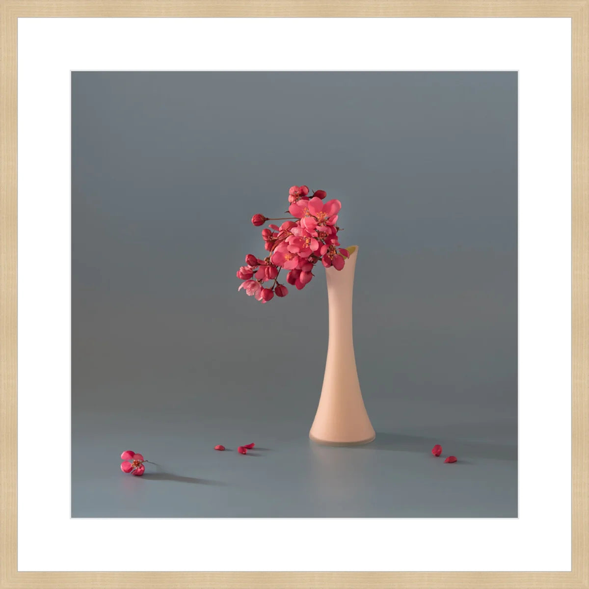 Pink Cherry in Vase
