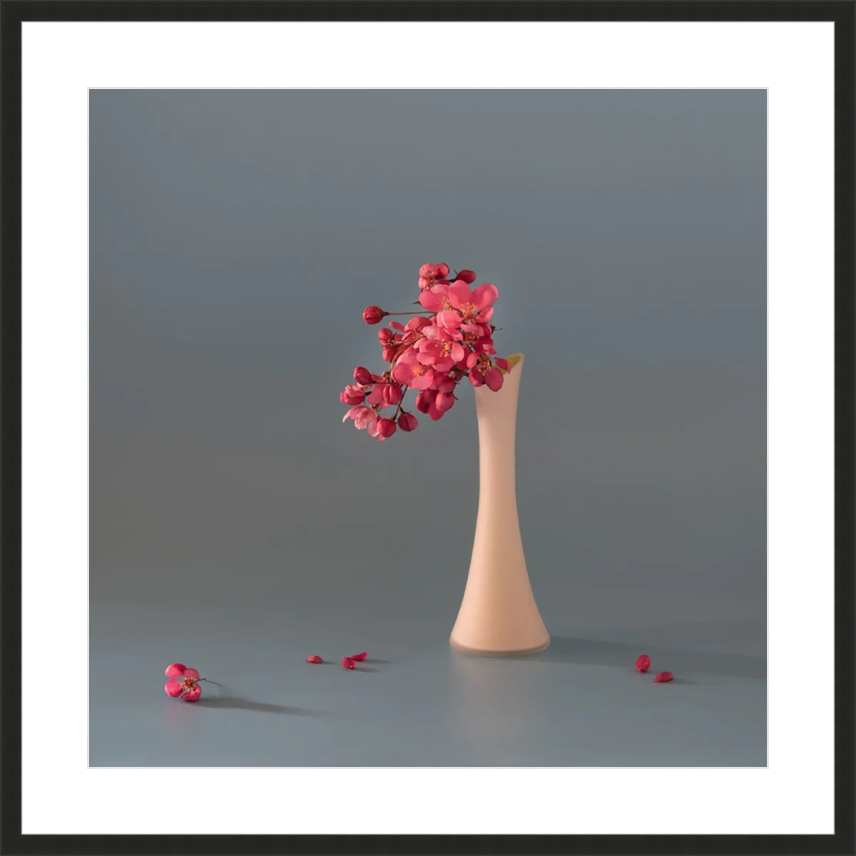 Pink Cherry in Vase
