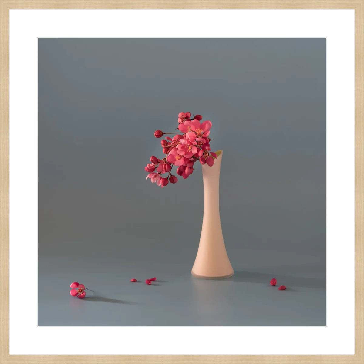 Pink Cherry in Vase