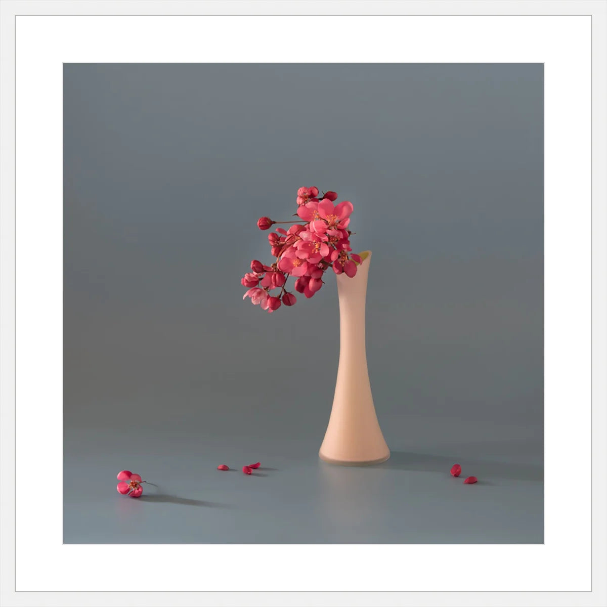 Pink Cherry in Vase
