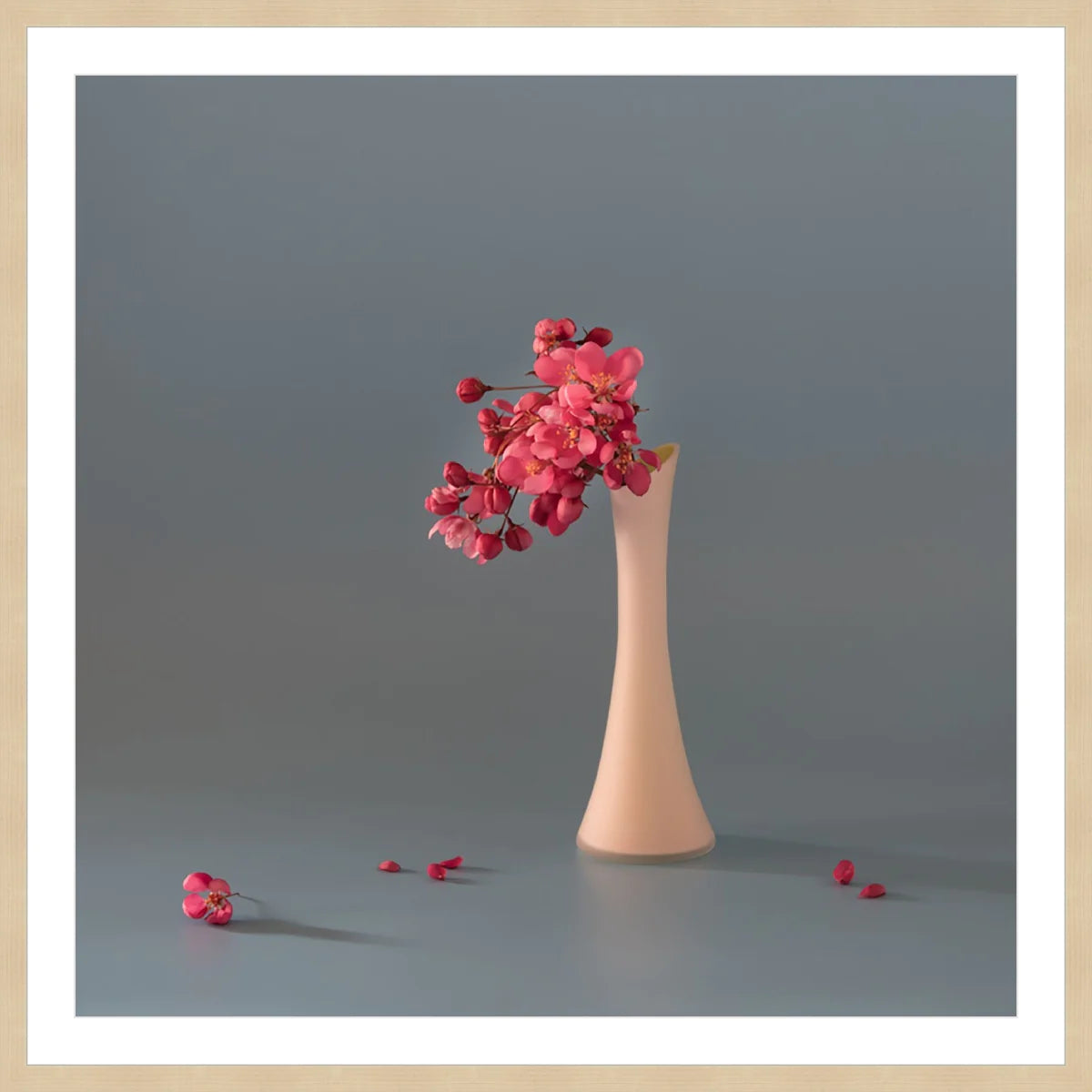 Pink Cherry in Vase