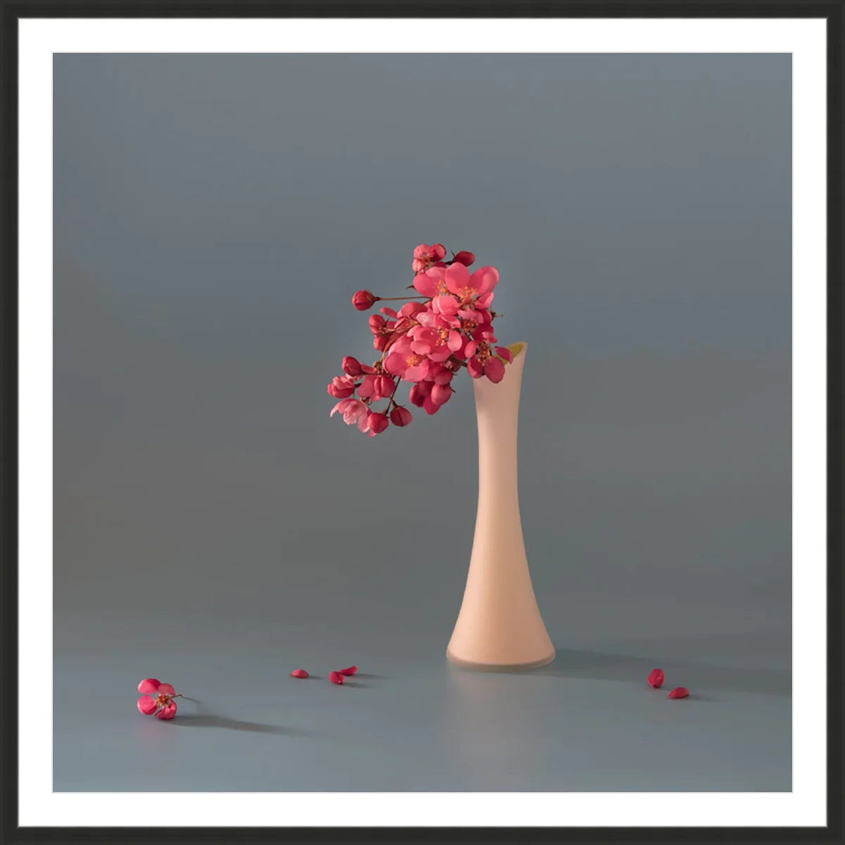 Pink Cherry in Vase