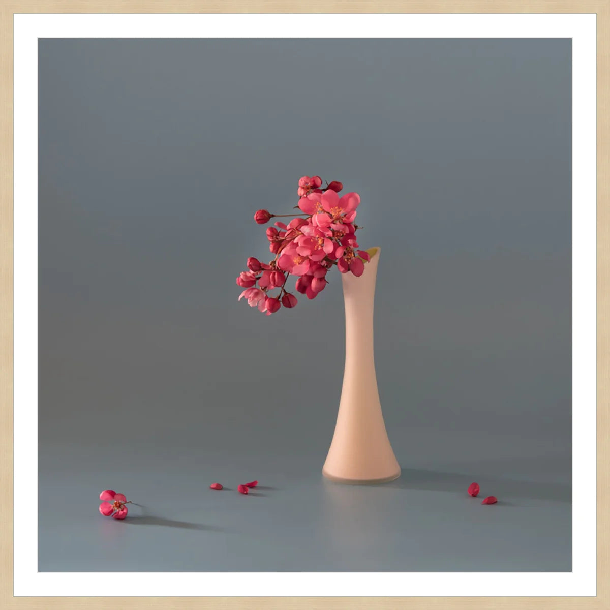Pink Cherry in Vase