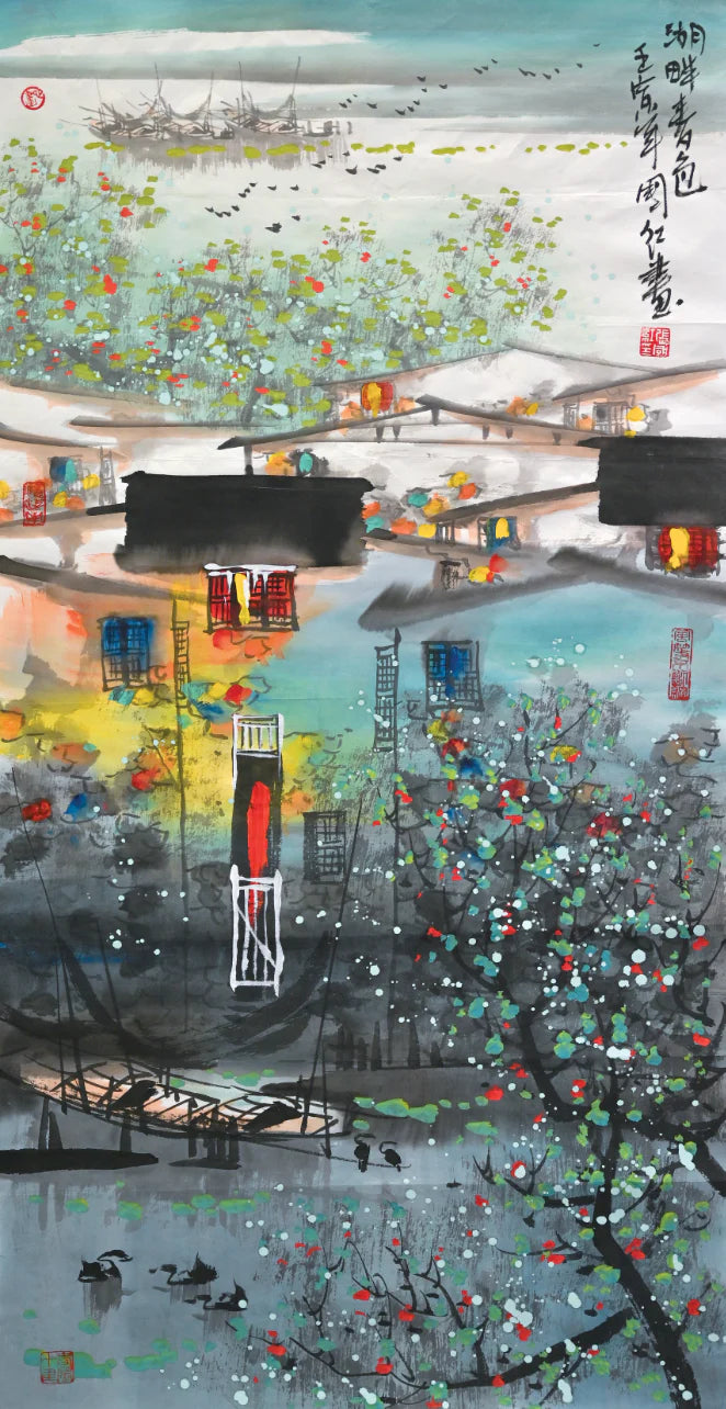 湖畔春色 Lakeside Spring