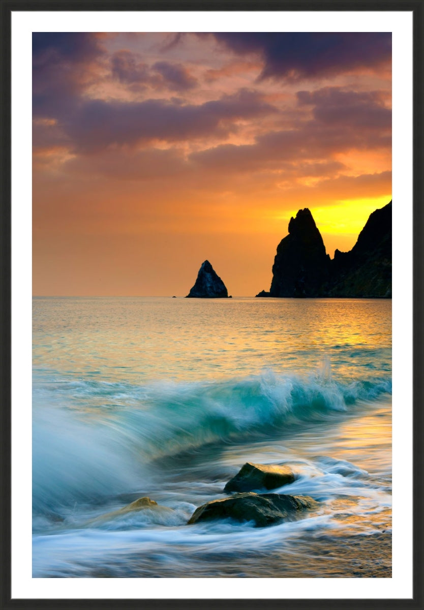 Sunset over the sea