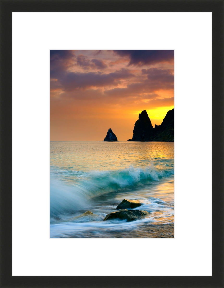 Sunset over the sea