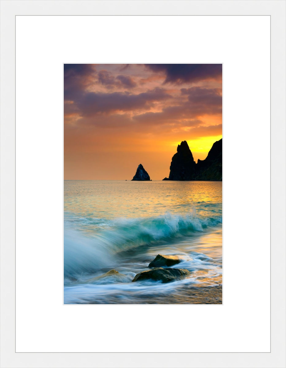 Sunset over the sea