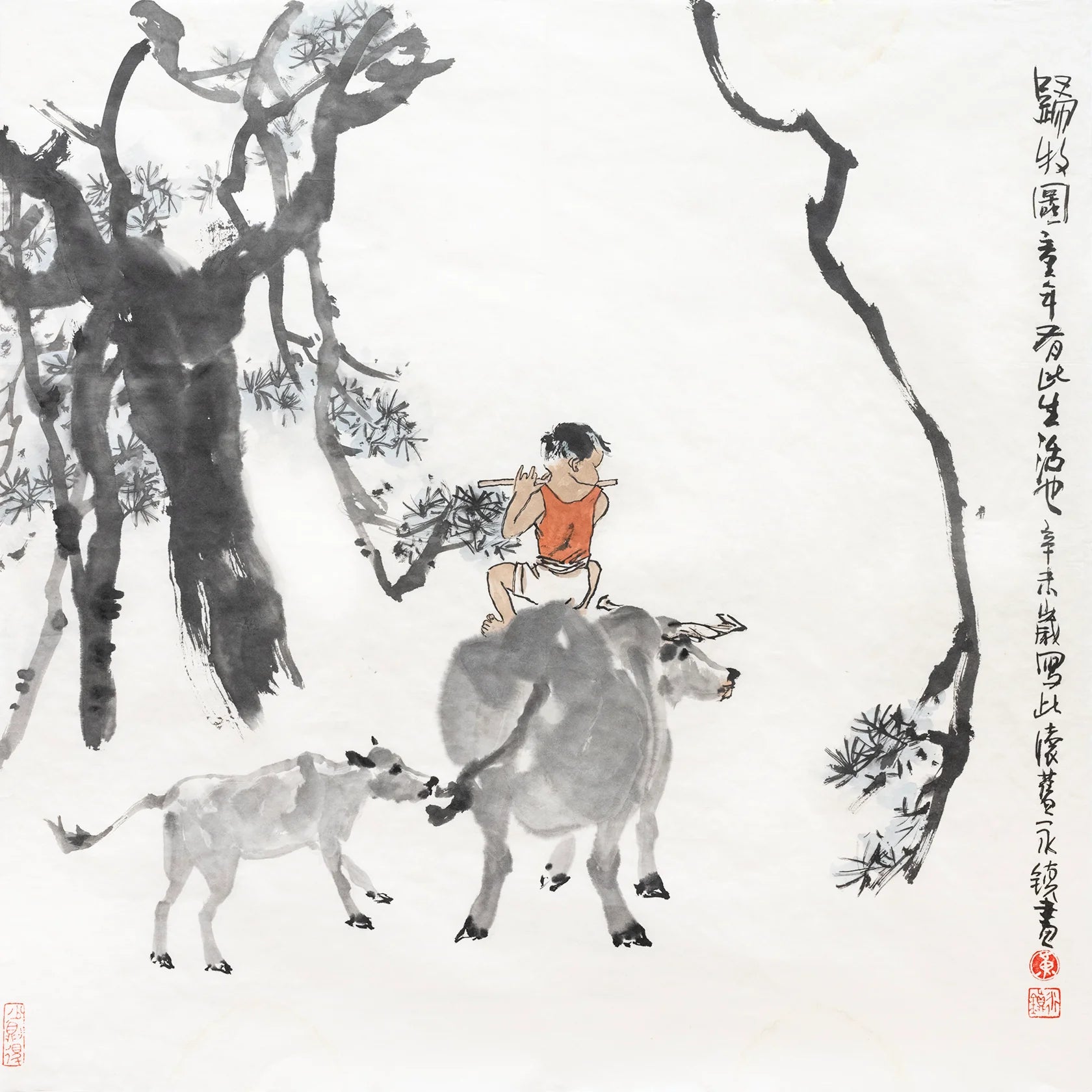 归牧图