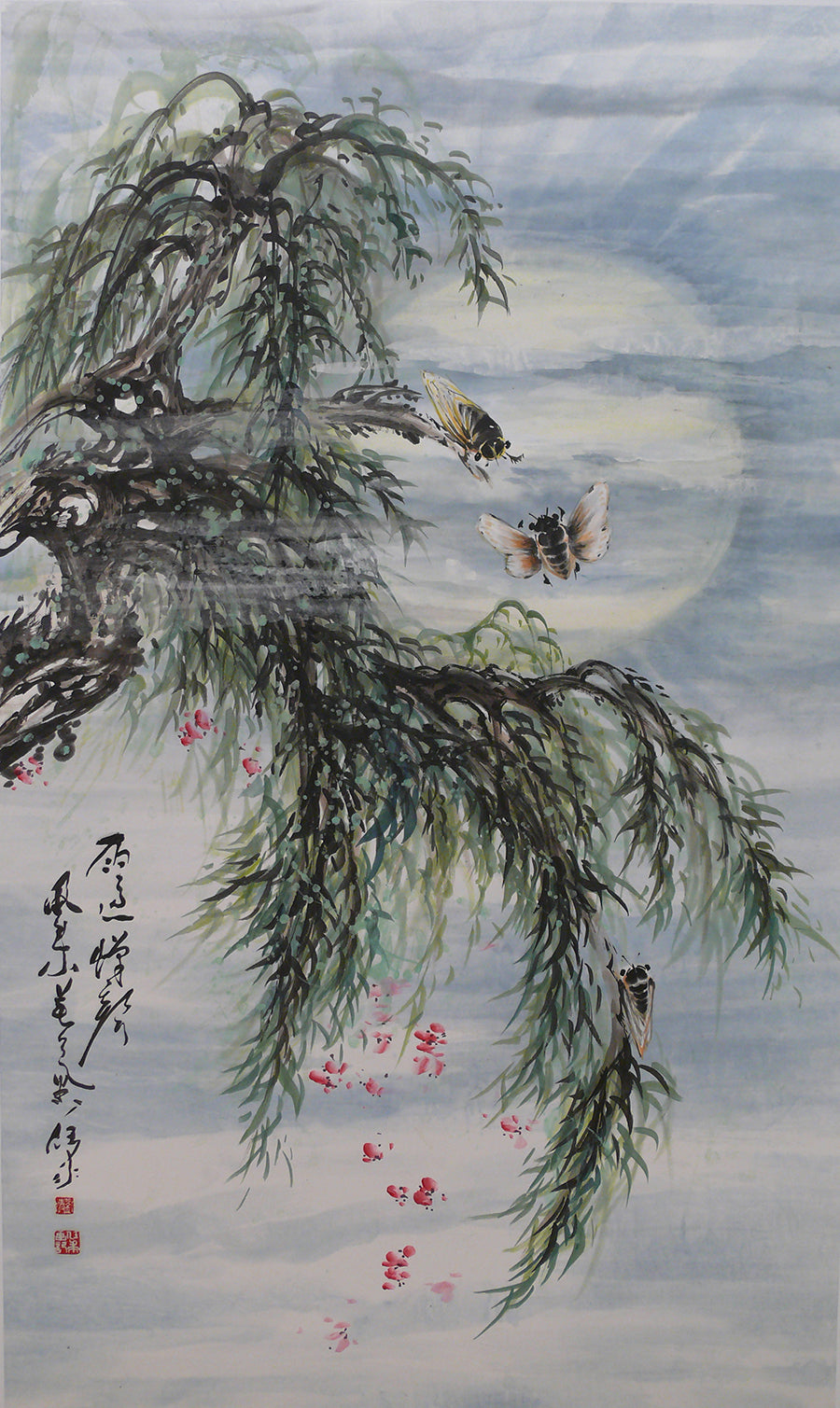 雨过蝉声 风来花气