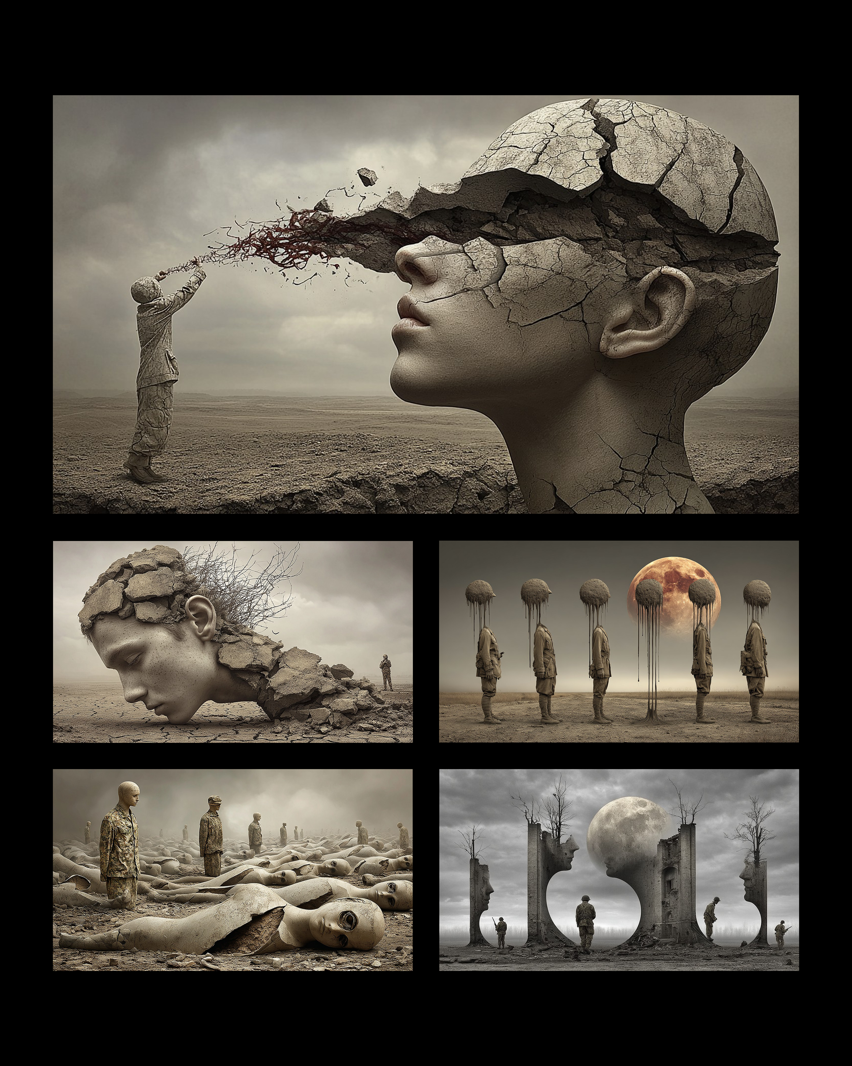 Silent Wounds: A Surreal Reflection on War’s Cruelty 沉默的伤痕:对战争残酷的超现实反思 - Hu, David