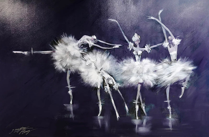 Oil Painting Ballerina 2 油画芭蕾 2