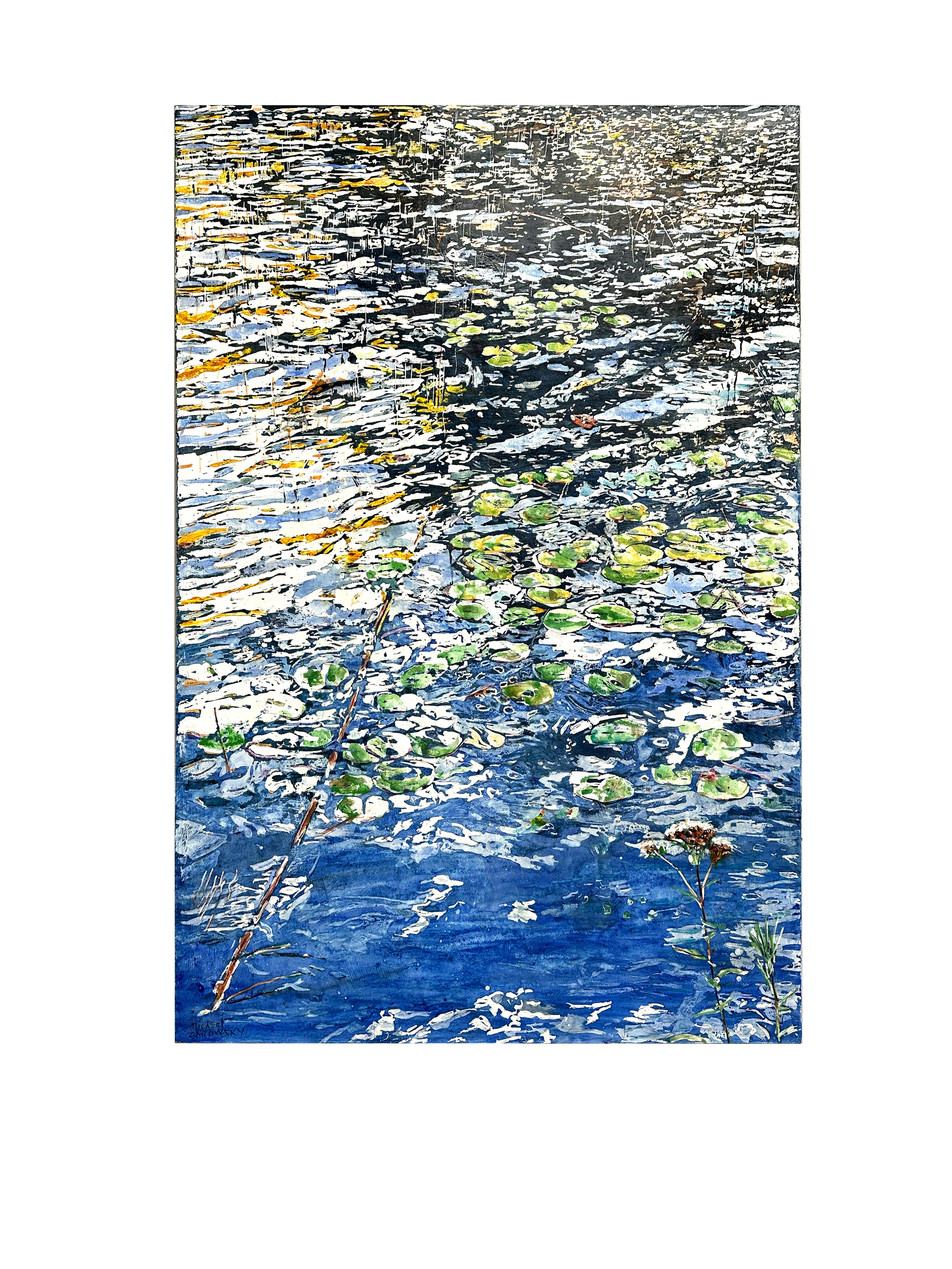 Summer Water Dazzle with Lilies 2