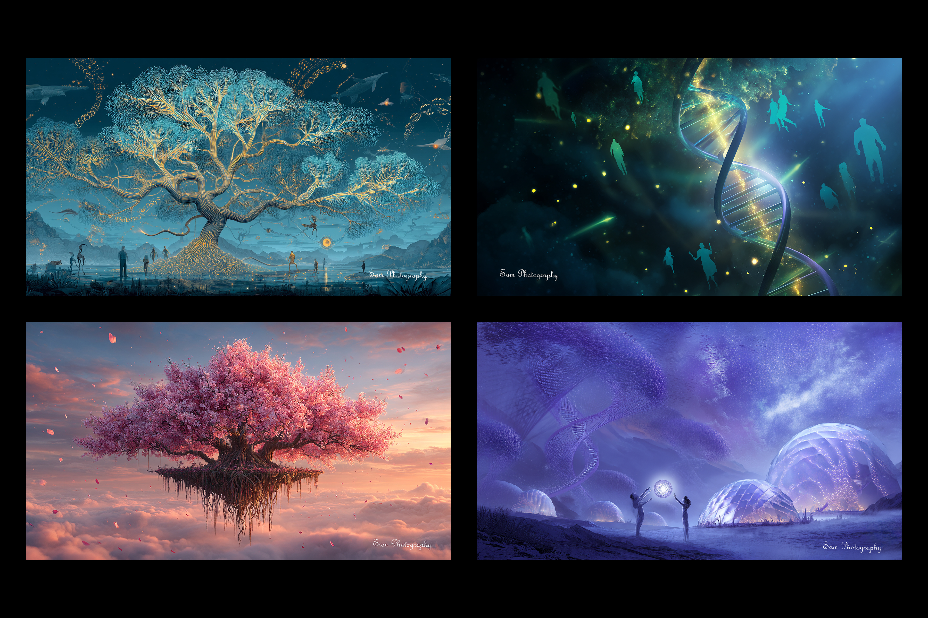 The Book of Life: From the Peach Blossom Dream to the Four-Chapter Image Poem of the Cosmic Village 生命之书: 从桃花梦到宇宙村的四章图像诗 - Song, Sam
