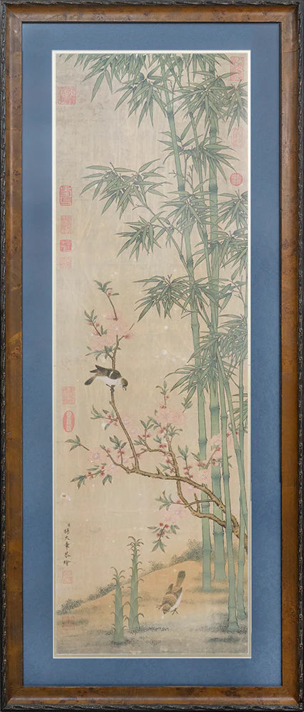 竹子花鸟