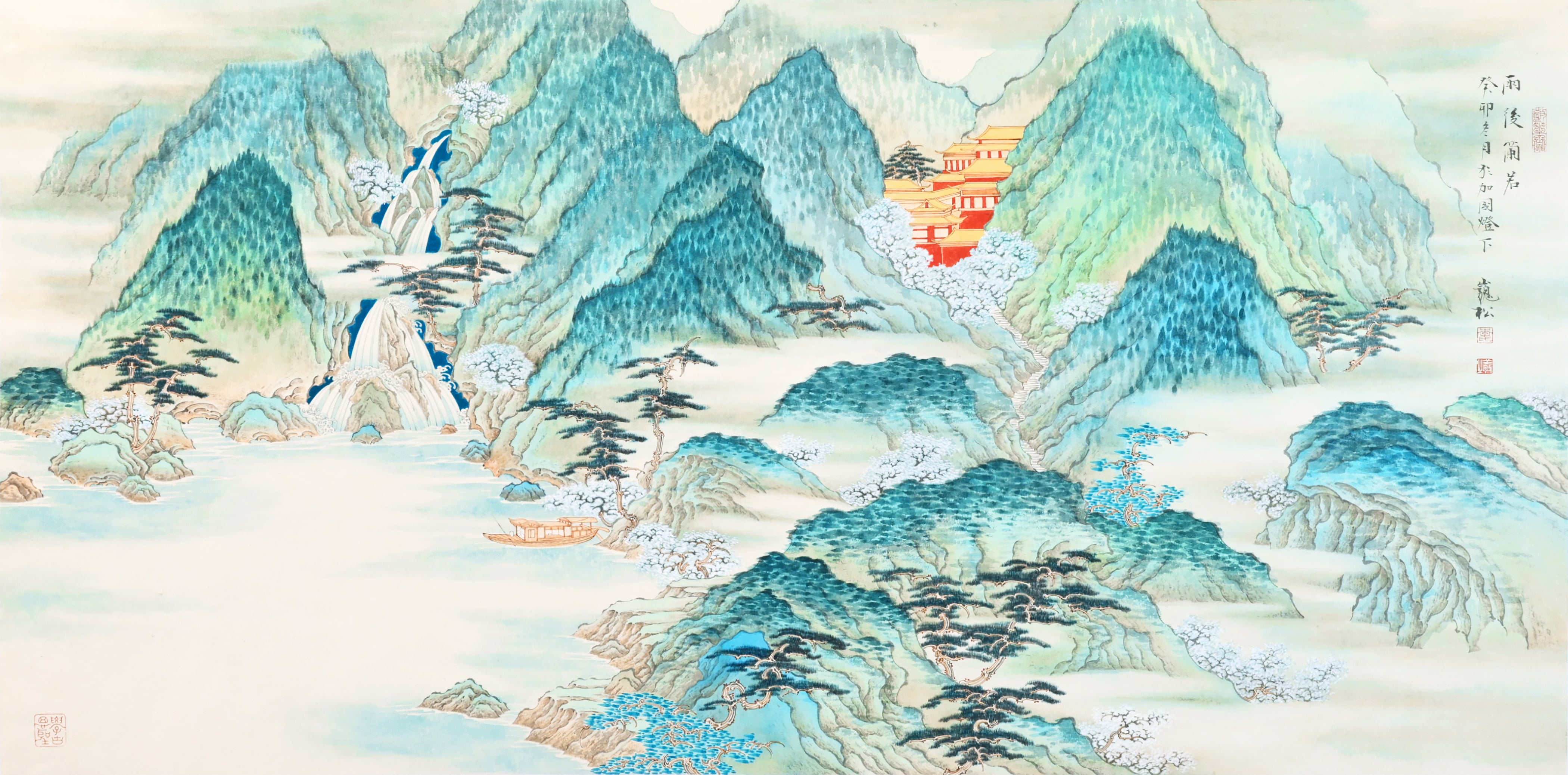 詩佛の墨技－唐様と南画　山村青雨 雨后兰若The Temples after The Rain – YM Art Gallery