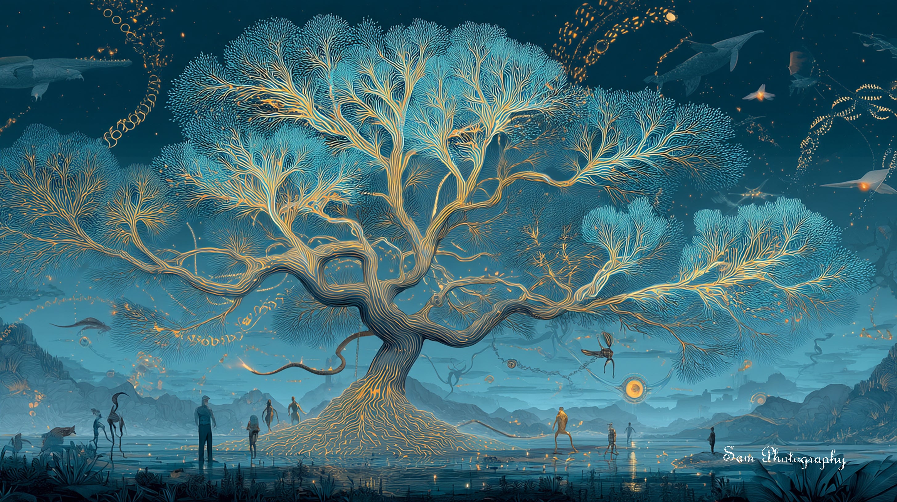 The Book of Life: From the Peach Blossom Dream to the Four-Chapter Image Poem of the Cosmic Village 生命之书: 从桃花梦到宇宙村的四章图像诗 - Song, Sam
