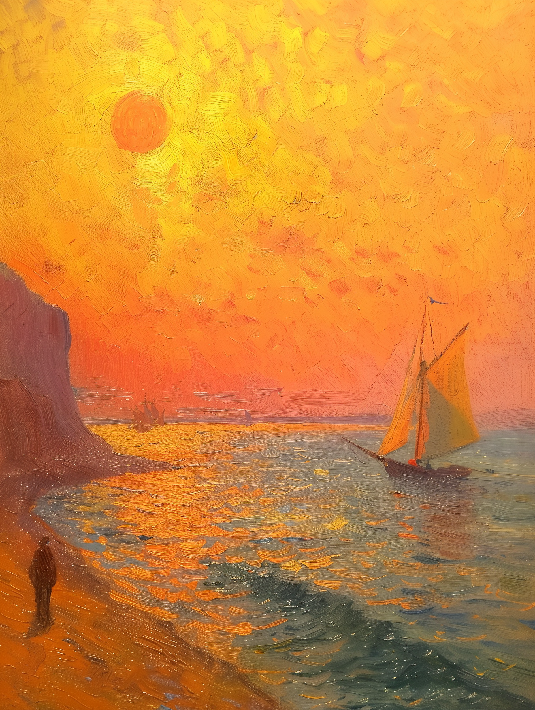 Oil Art Style: Celestial Vault 油画: 星穹降临 - Wang, Joanna