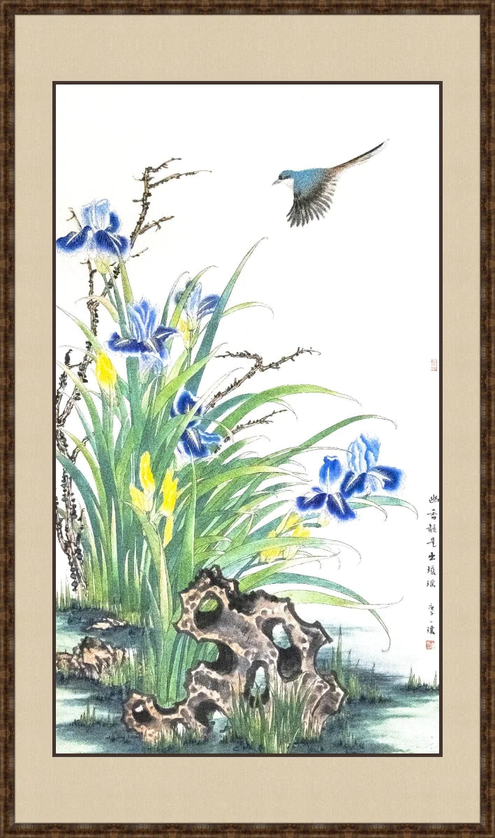 兰鹊图 Orchid and Magpie