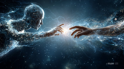 A Surrealist Visual Journey into Human-AI Symbiosis 共识 · 智能之上 - Sun, Minghai