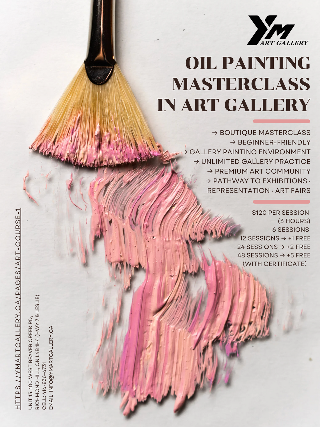 YM ART GALLERY OIL PAINTING MASTERCLASS 雁鸣油画艺术研修班 - Half-Year Training 6 months（半年研修）