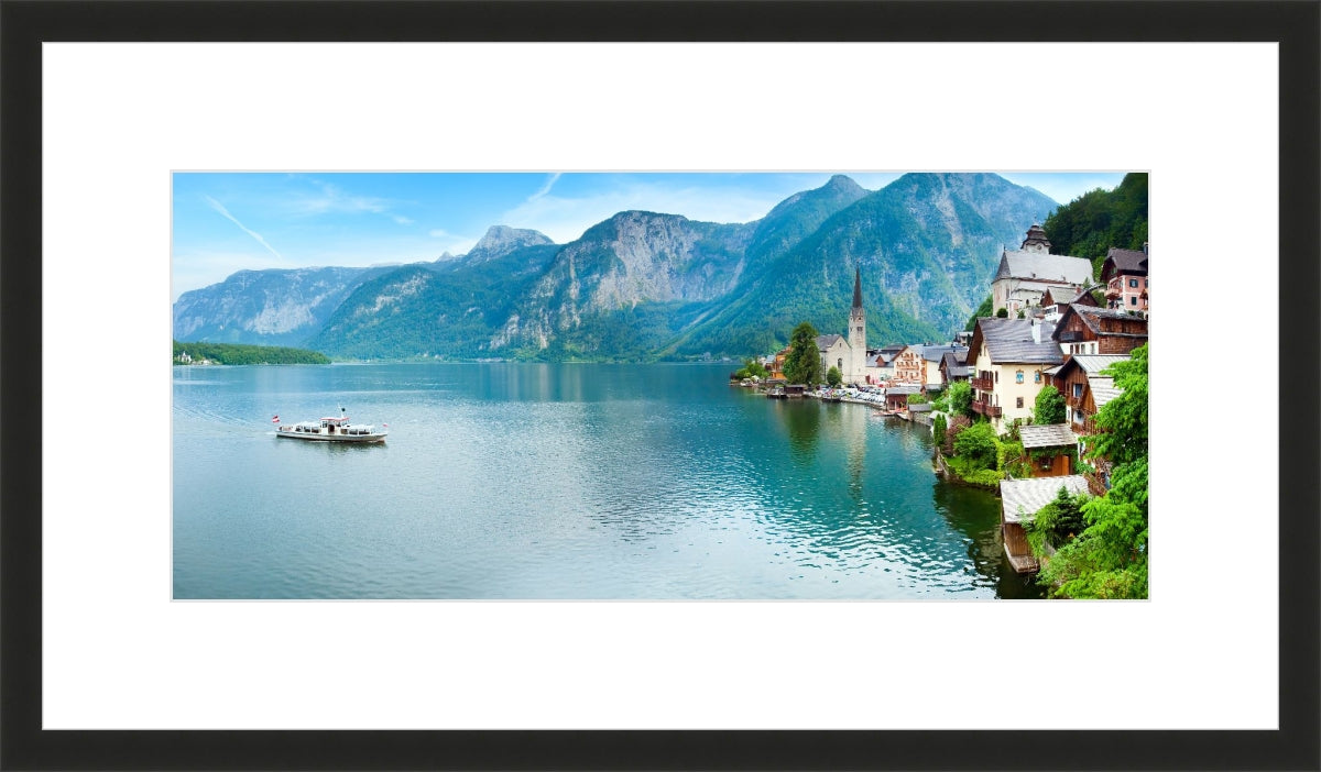 Alpine Hallstatt Town and lake