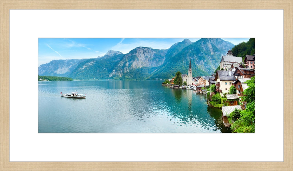 Alpine Hallstatt Town and lake