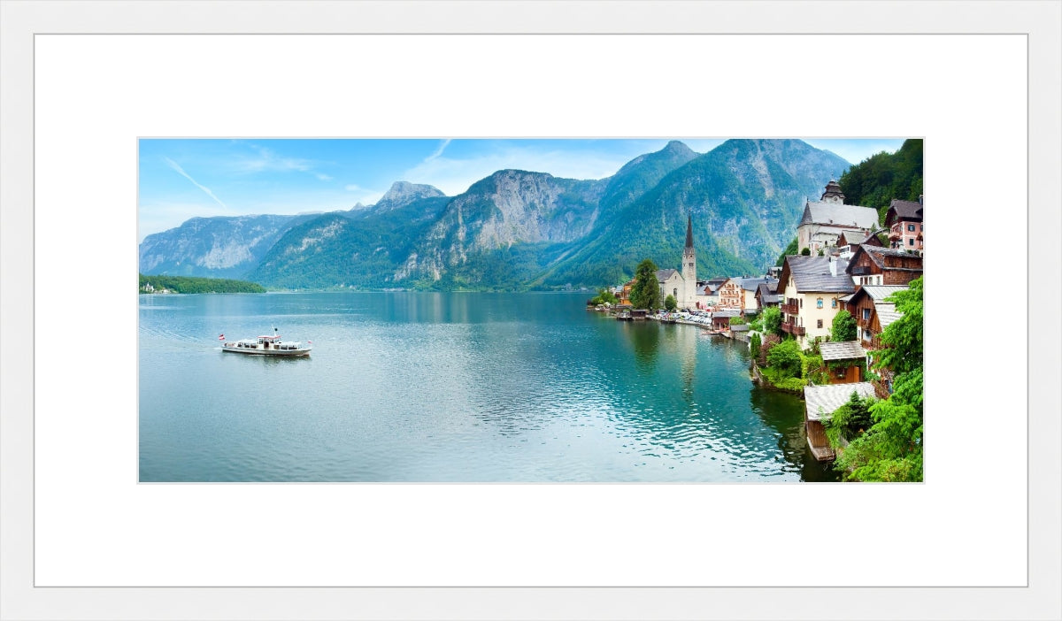 Alpine Hallstatt Town and lake