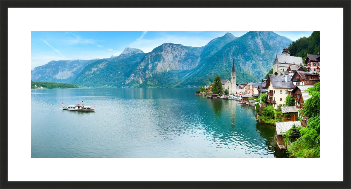 Alpine Hallstatt Town and lake