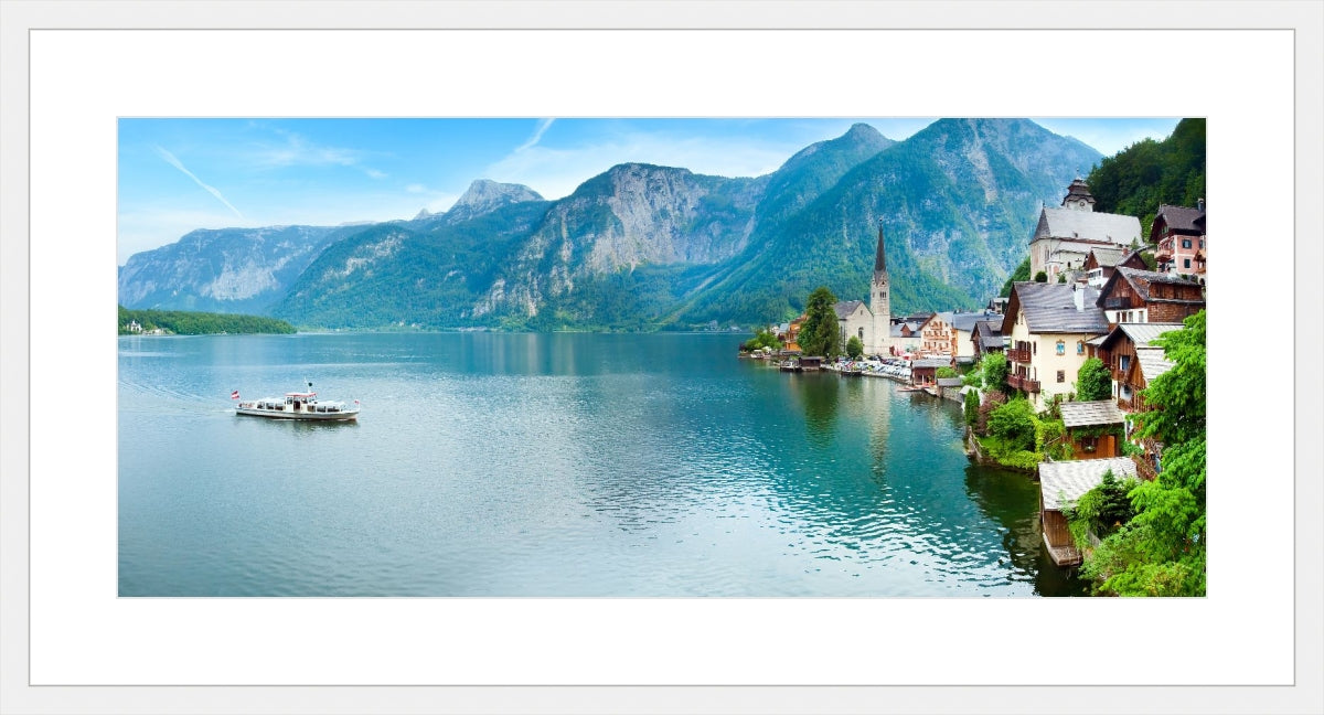 Alpine Hallstatt Town and lake