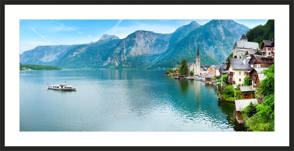 Alpine Hallstatt Town and lake