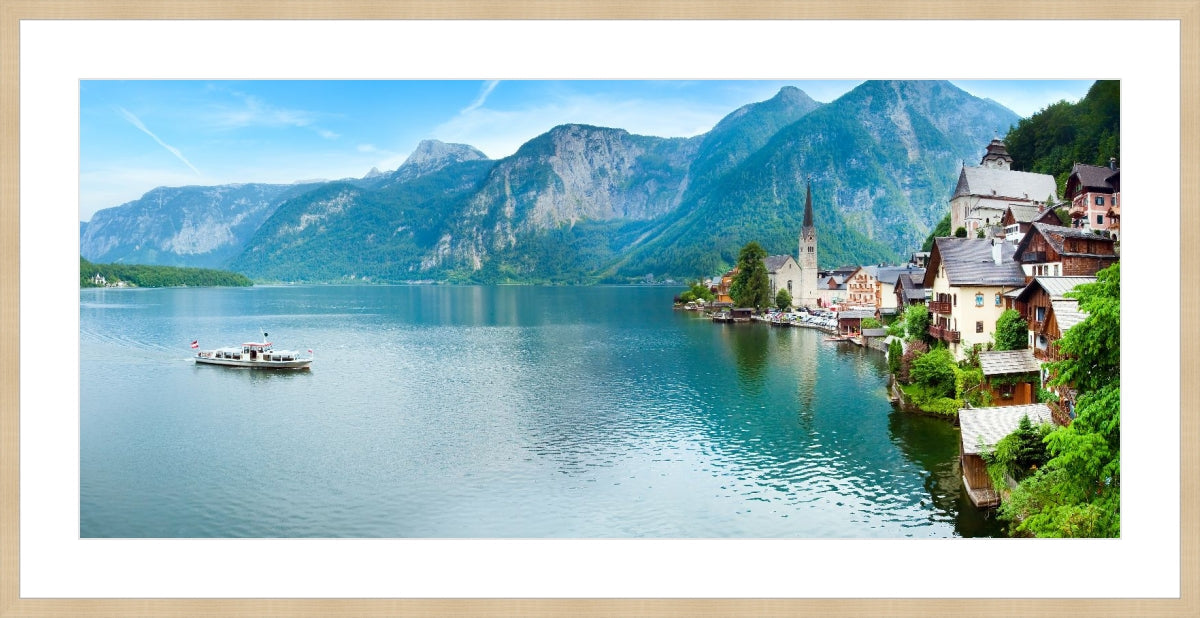 Alpine Hallstatt Town and lake