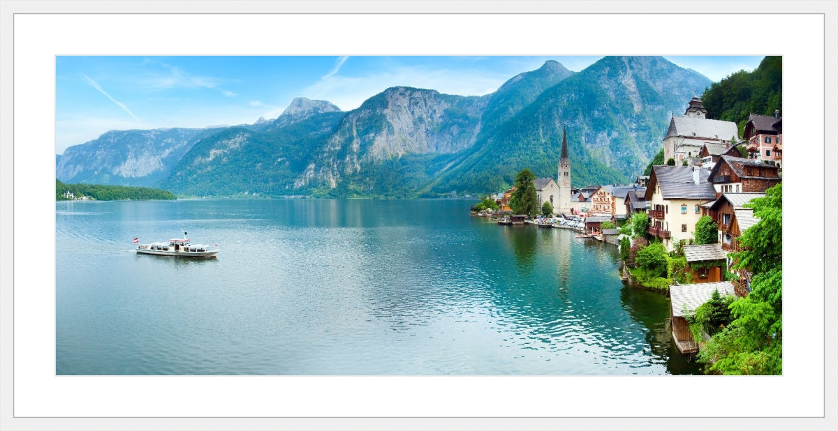 Alpine Hallstatt Town and lake