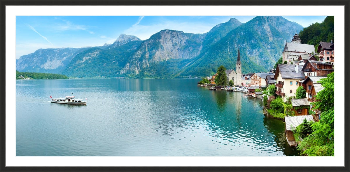 Alpine Hallstatt Town and lake