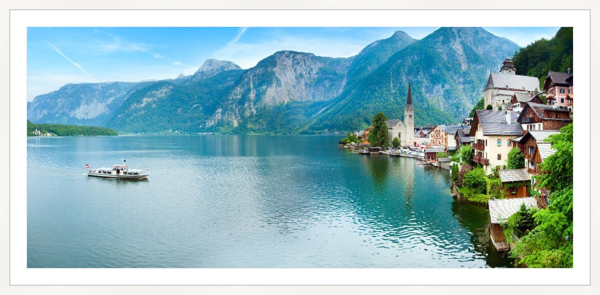 Alpine Hallstatt Town and lake