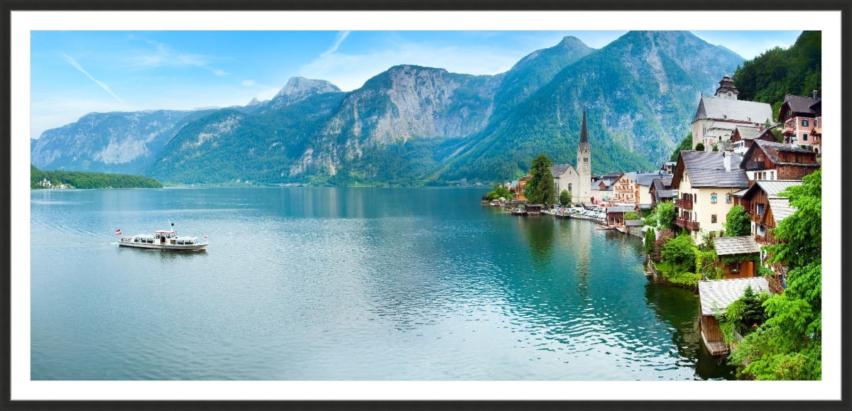 Alpine Hallstatt Town and lake