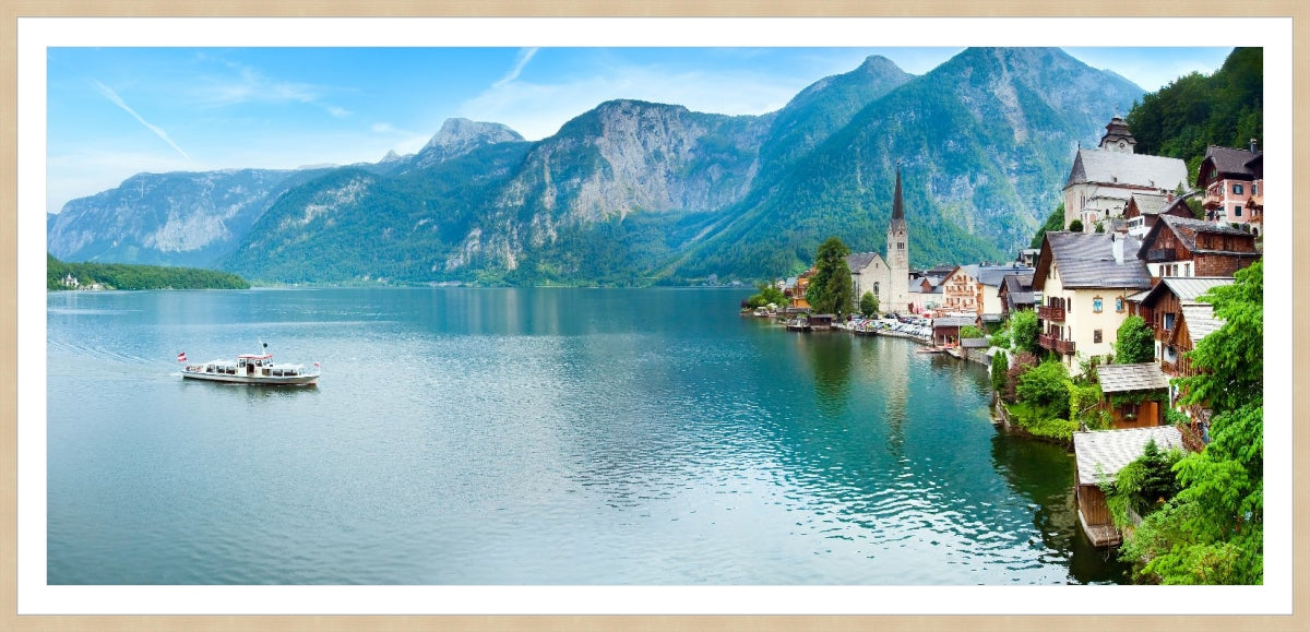 Alpine Hallstatt Town and lake