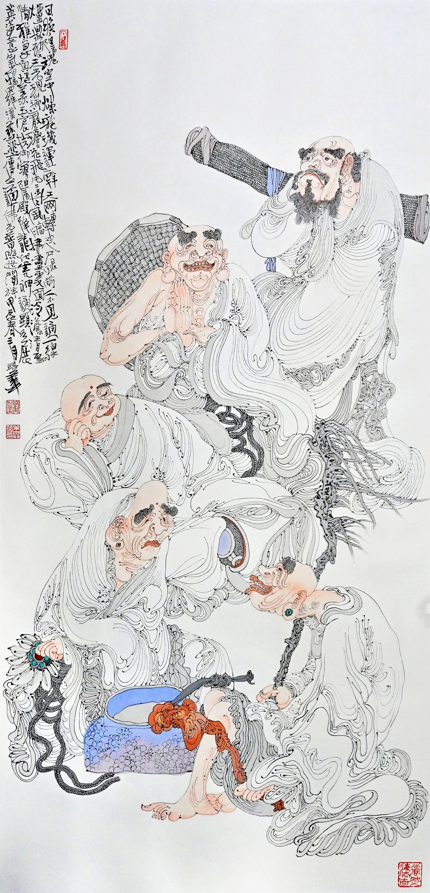 Luohan Cultivation 罗汉修道图